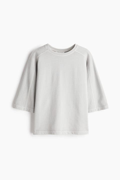 Short-sleeved Cotton Sweatshirt