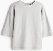 H&M Short-sleeved Cotton Sweatshirt