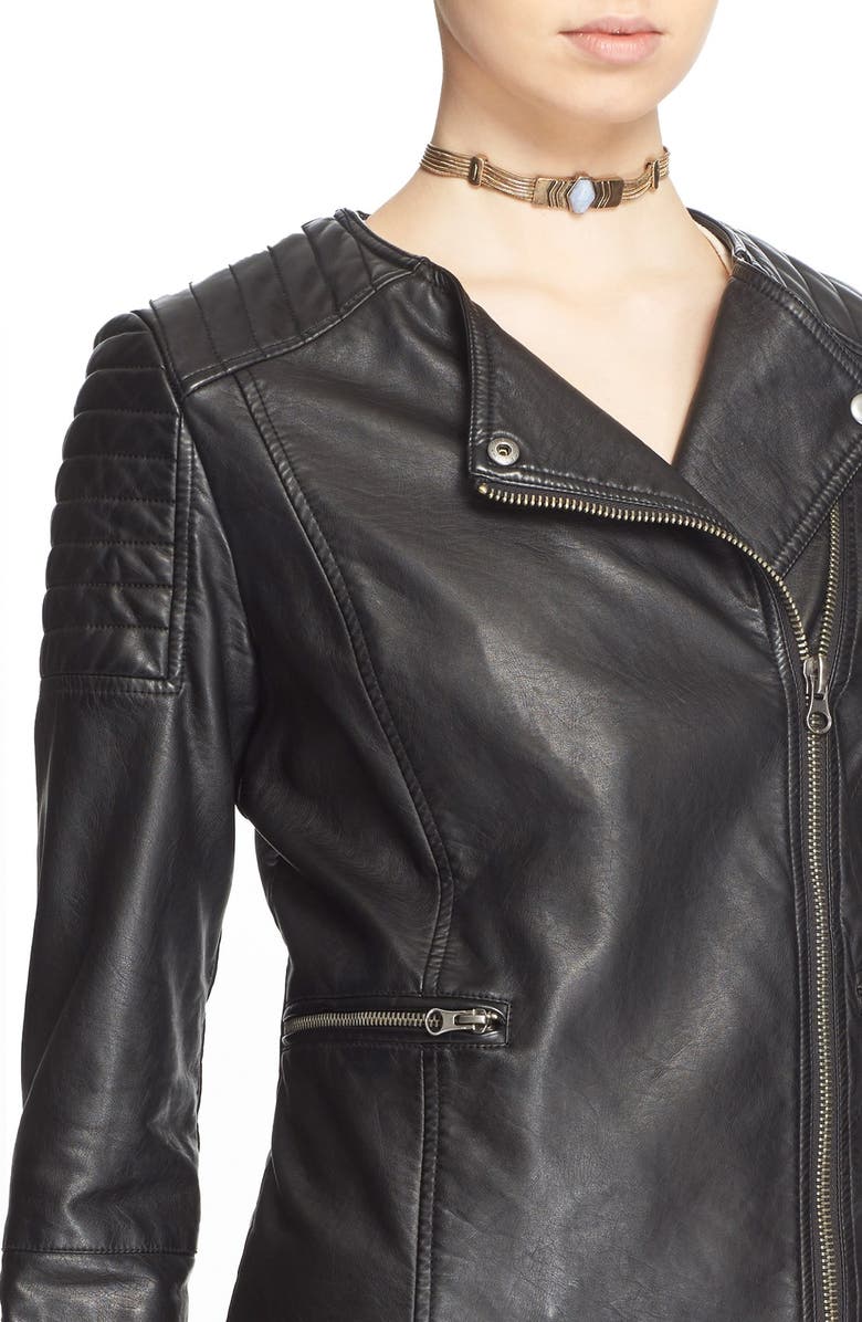 Free People 'Exclusive' Faux Leather Jacket, Alternate, color,
