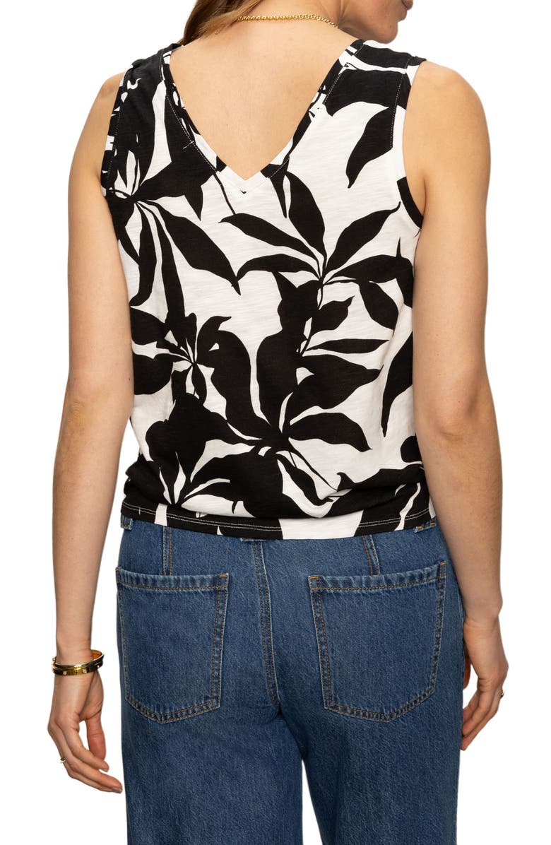 Sanctuary Floral Print Cotton Blend Tank, Alternate, color, Inked Impressions