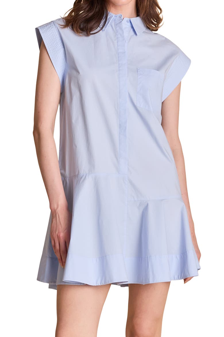 Cap Sleeve Minidress, Alternate, color, POWDER BLUE
