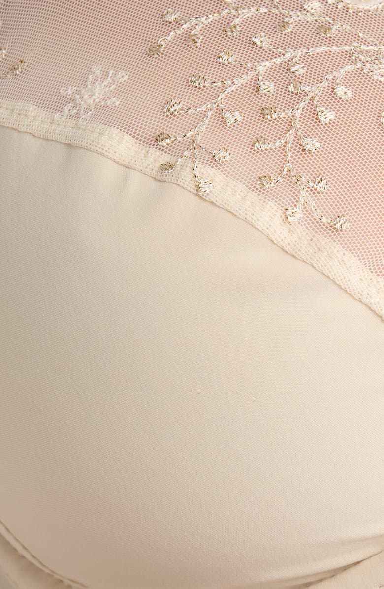 Simone Perele 'Delice' Embroidered Underwire Bra, Alternate, color, Topaz Beige