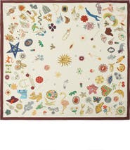 Kate Spade New York Brooch Collection Silk Bandana Scarf