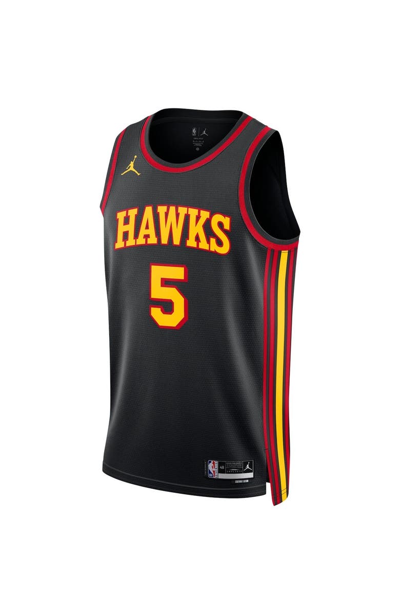 Jordan Brand Unisex Jordan Brand Dejounte Murray Black Atlanta Hawks Swingman Jersey - Statement Edition, Alternate, color, 