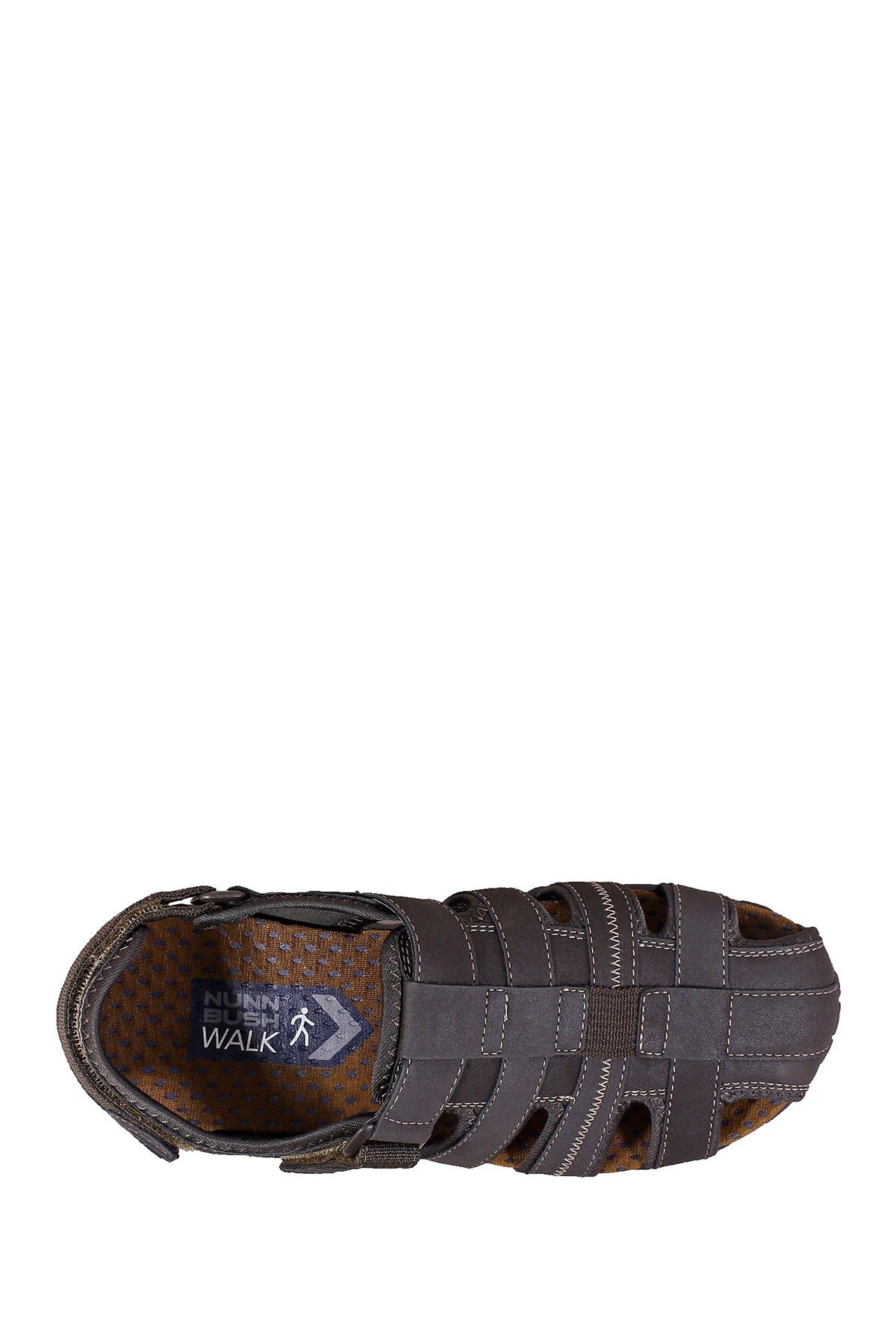 NUNN BUSH Rio Bravo Closed Toe Fisherman Sandal - Wide Width Available, Alternate, color, Brown