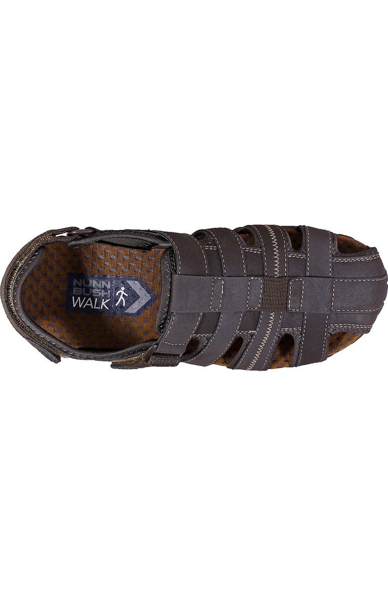 NUNN BUSH Rio Bravo Closed Toe Fisherman Sandal - Wide Width Available, Alternate, color, Brown
