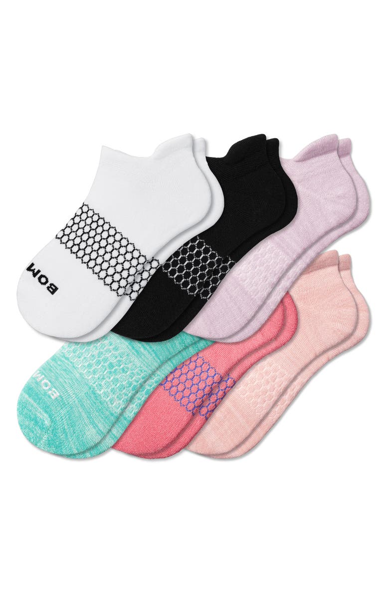 Bombas Assorted 6-Pack Originals Ankle Socks, Main, color, Spanish Rose Mix
