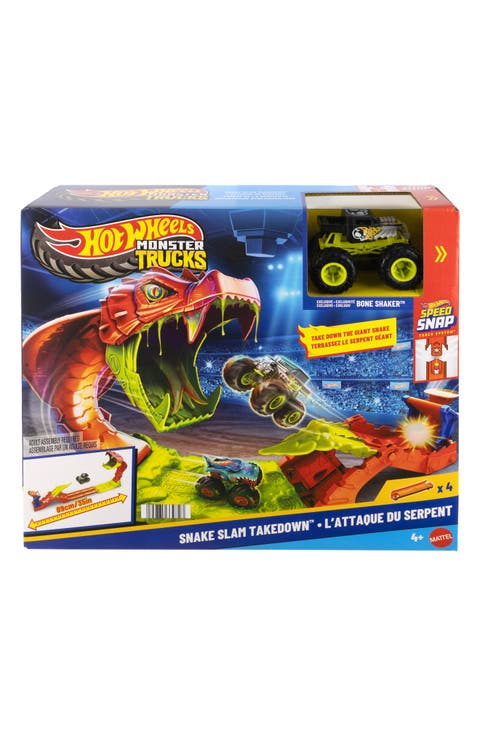 Snake Slam Takedown™ Toy Set & 1 Bone Shaker™ Toy Truck in 1:64 Scale