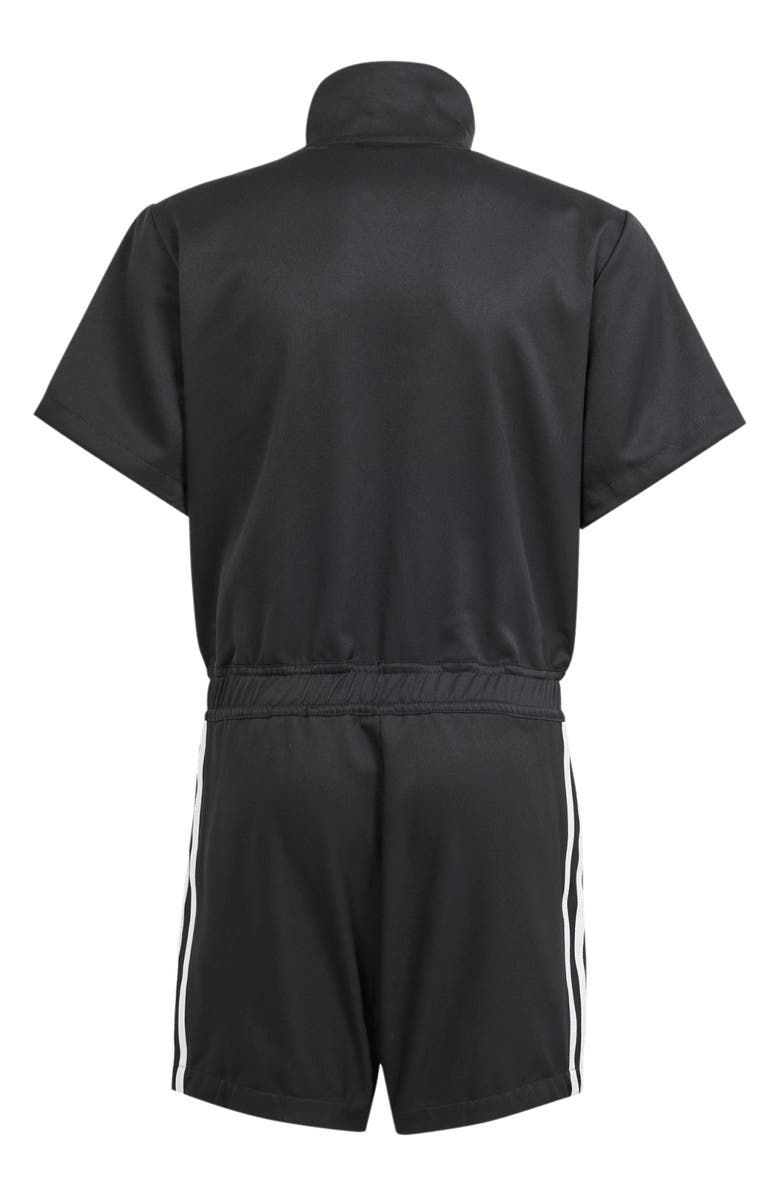 adidas Kids' 3-Stripes Recycled Polyester Romper, Alternate, color, 