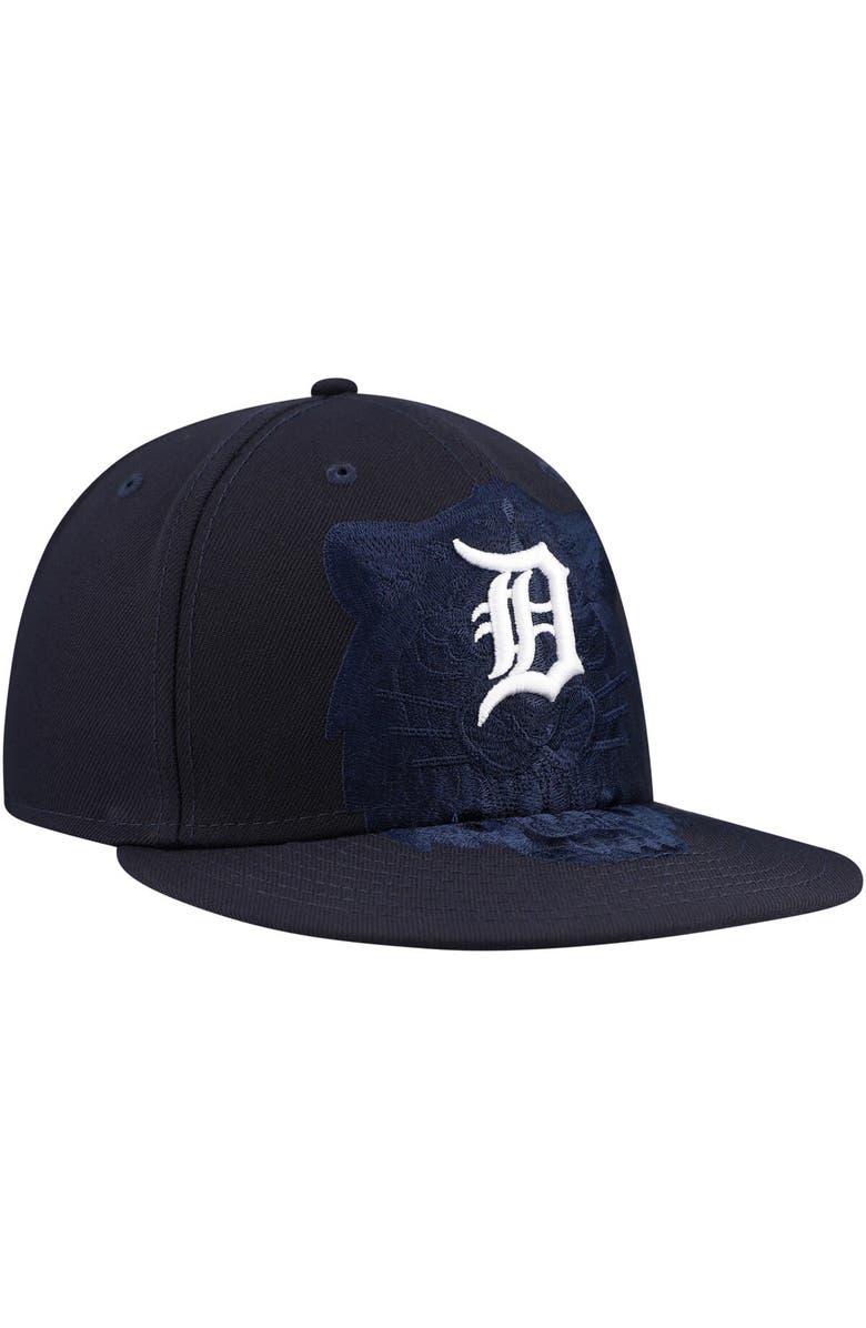 New Era Men's New Era Navy Detroit Tigers Shadow Logo 59FIFTY Fitted Hat, Alternate, color, 