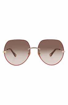 Chloé 58mm Round Sunglasses