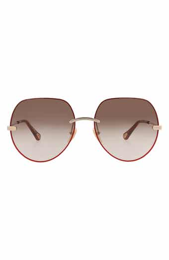 Chloé 58mm Round Sunglasses