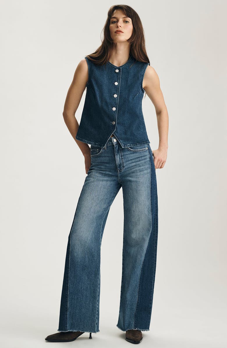 Mavi Jeans Jemy Denim Vest, Alternate, color, Dark Brushed Classic