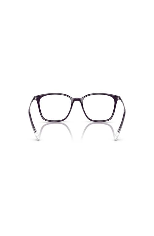Armani Exchange 53mm Butterfly Optical Glasses In Black