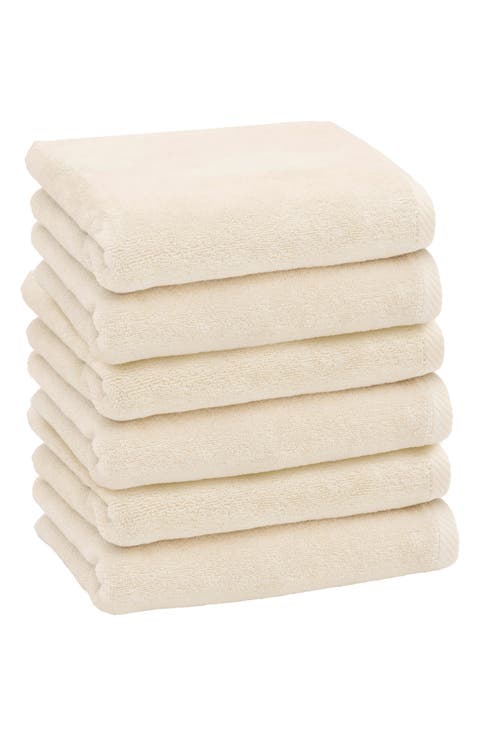 6-Pack Ediree Cotton Hand Towel Set