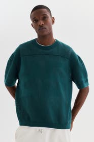 H&M Relaxed Fit Boxy Mesh T-shirt