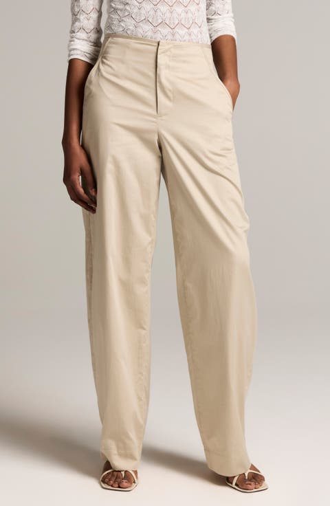 Clean Waist Cotton Pants