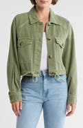 BLANKNYC Crop Twill Shirt Jacket