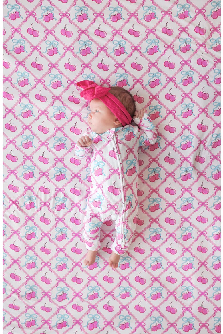 Printed Convertible Footie, Alternate, color, PINK