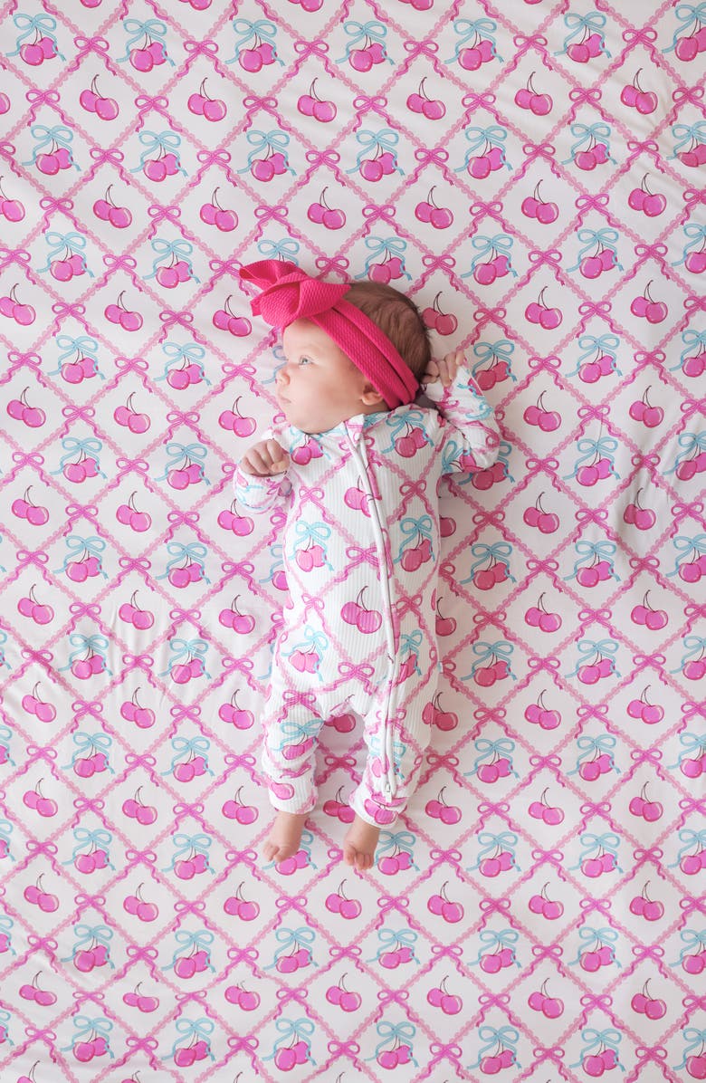 Posh Peanut Printed Convertible Footie, Alternate, color, Pink