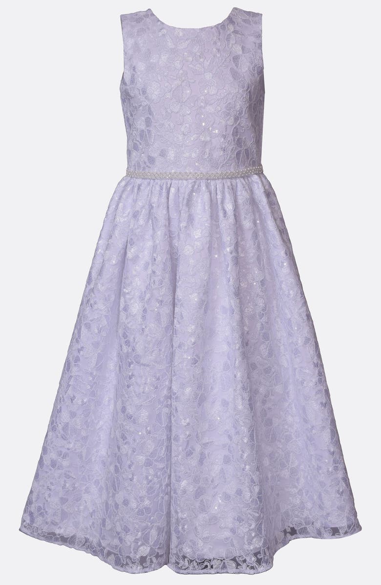 Iris & Ivy Sequin Lace Ballerina Communion Dress, Alternate, color,