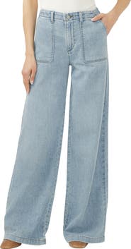 Silver Jeans Co. Lightweight Wide Leg Knit Denim Pants