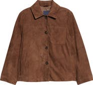 Max Mara Cloe Suede Shirt Jacket