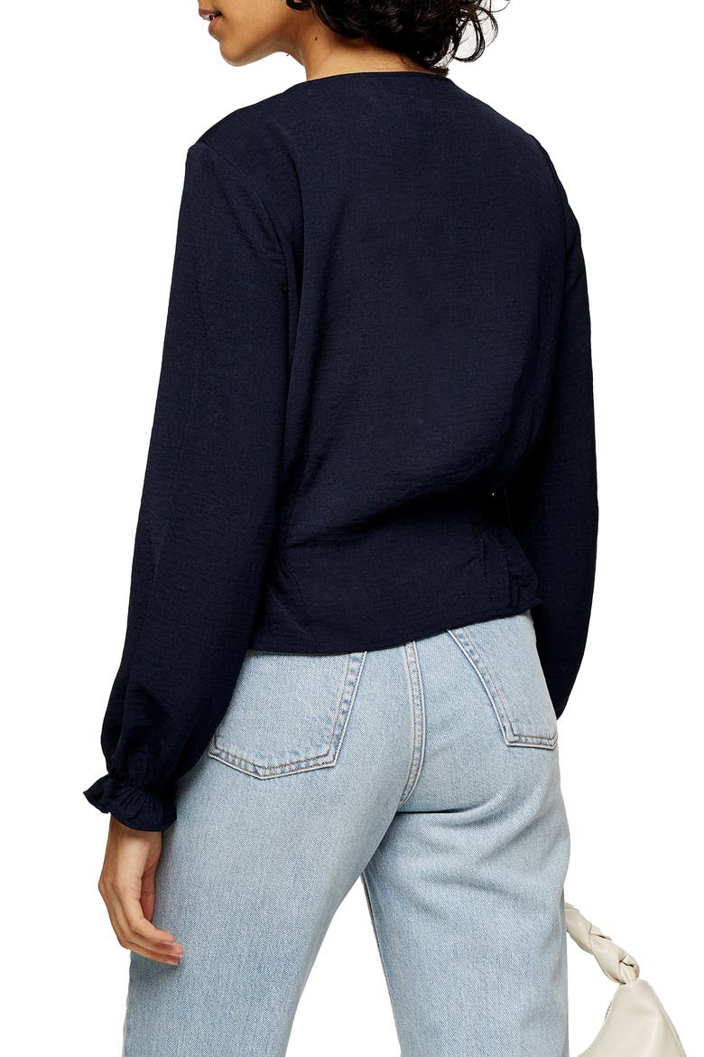 Millie Twill Tea Top, Alternate, color, NAVY BLUE