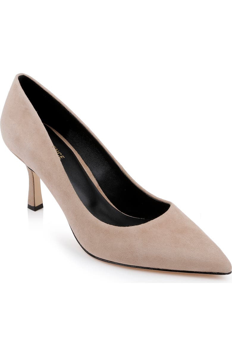 L'AGENCE Fleur Pointed Toe Pump, Main, color, Cappuccino Suede