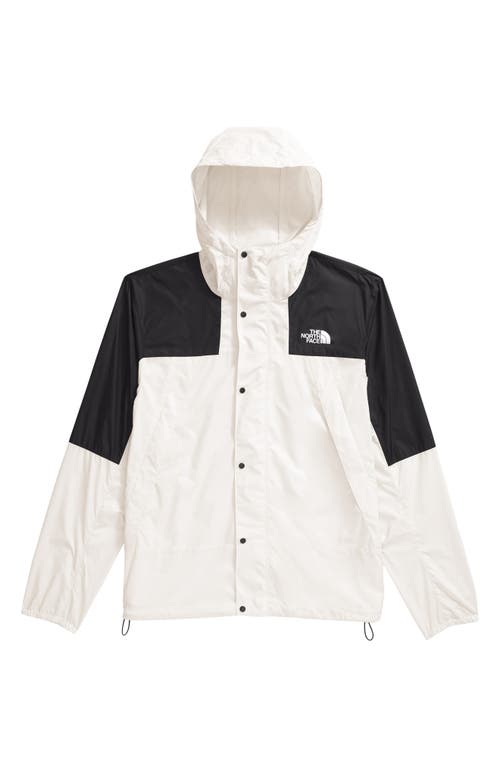 Shop The North Face Mountain Wind Jacket In White Dune/tnf Black