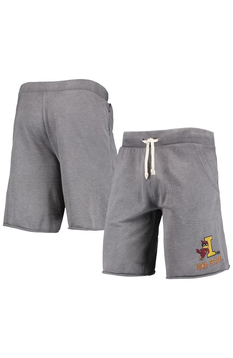 A AND A GLOBAL Men's Heathered Gray Alternative Apparel Iowa State Cyclones Victory Lounge Shorts, Main, color, 