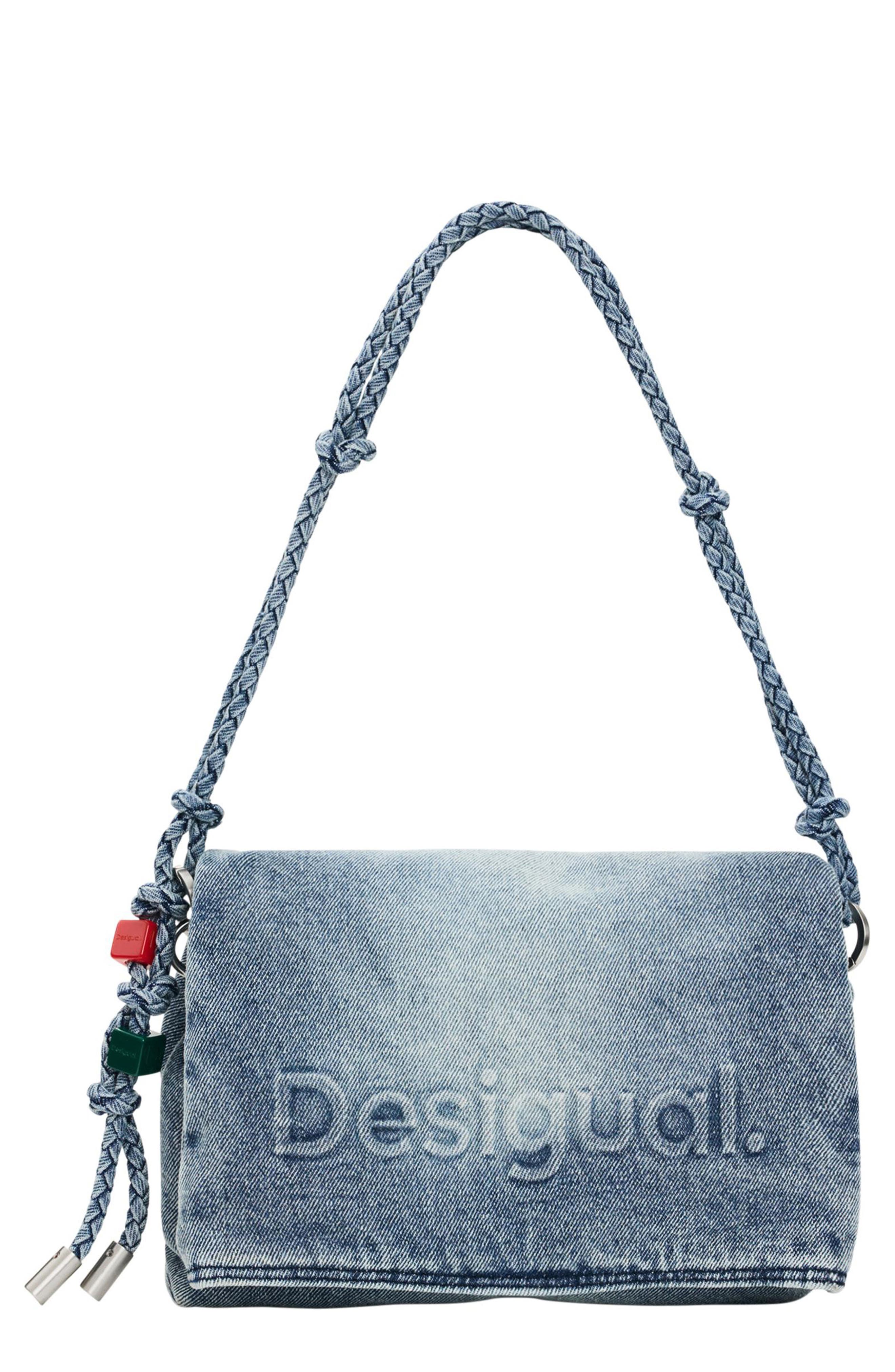 Desigual Denim Crossbody Bag, Main, color, 
