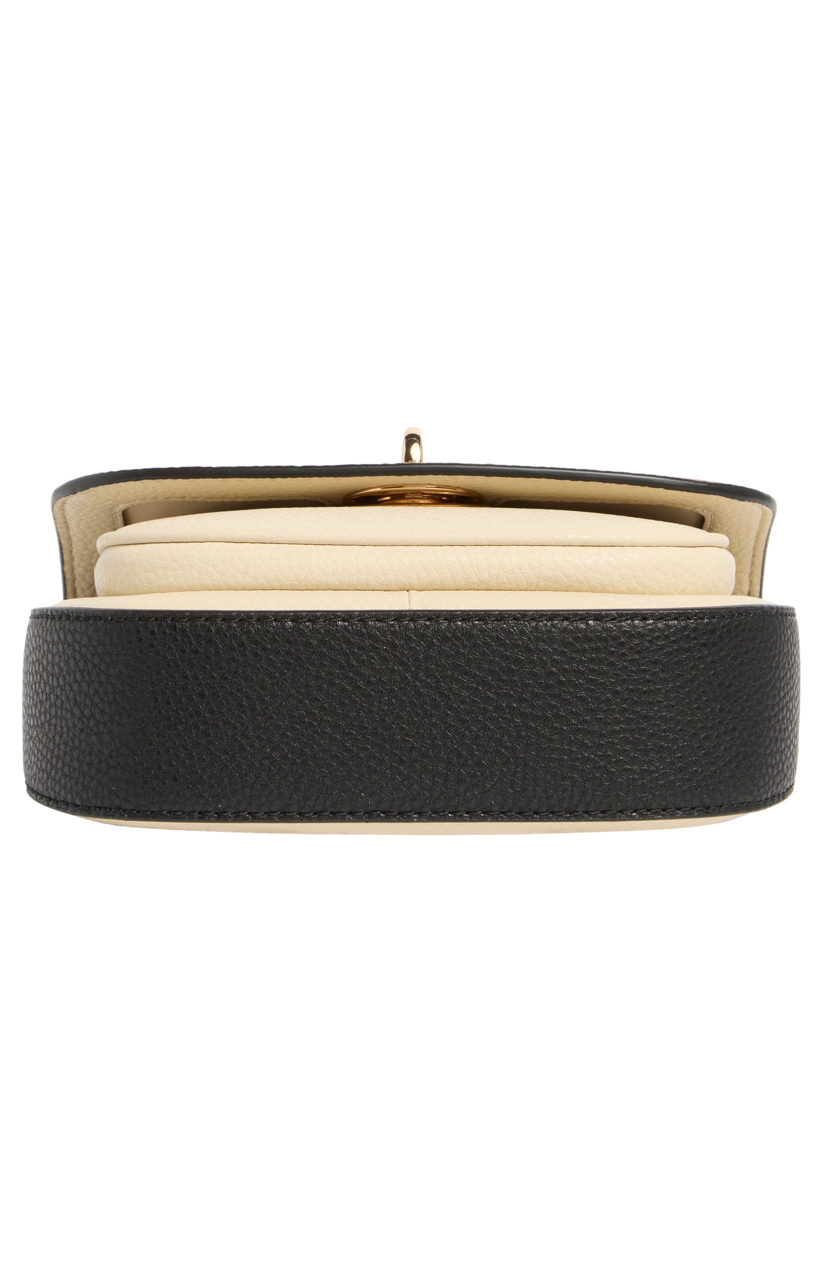 Marc Jacobs Small CB Signet Turnlock Saddle Bag, Alternate, color, Smoked Almond Multi