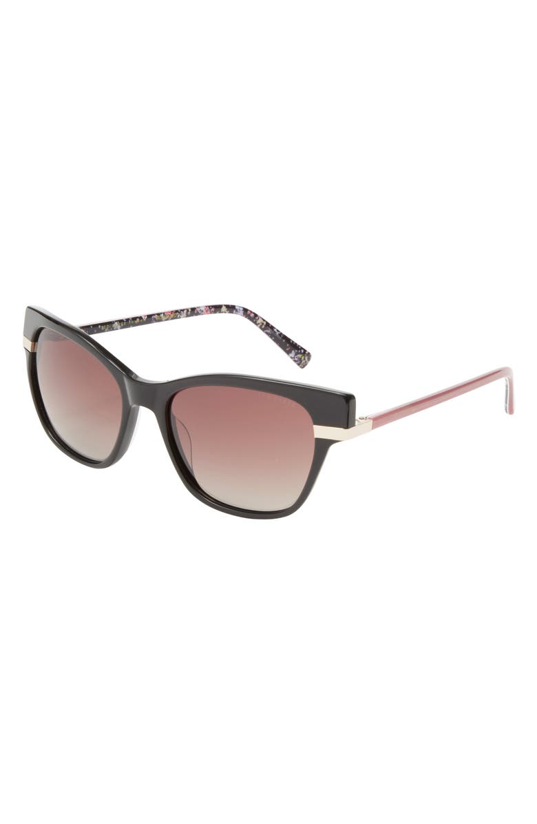Ted Baker London 55mm Full Rim Cat Eye Sunglasses, Alternate, color, 