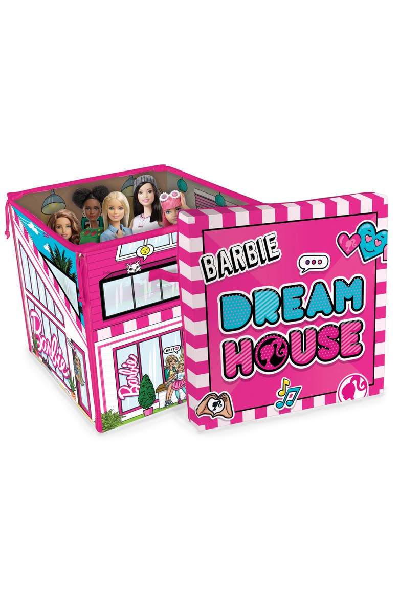 ZipBin Barbie Dreamhouse Toy Box, Alternate, color, Multicolored