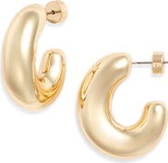 Nordstrom Oval Polished Hoop Earrings