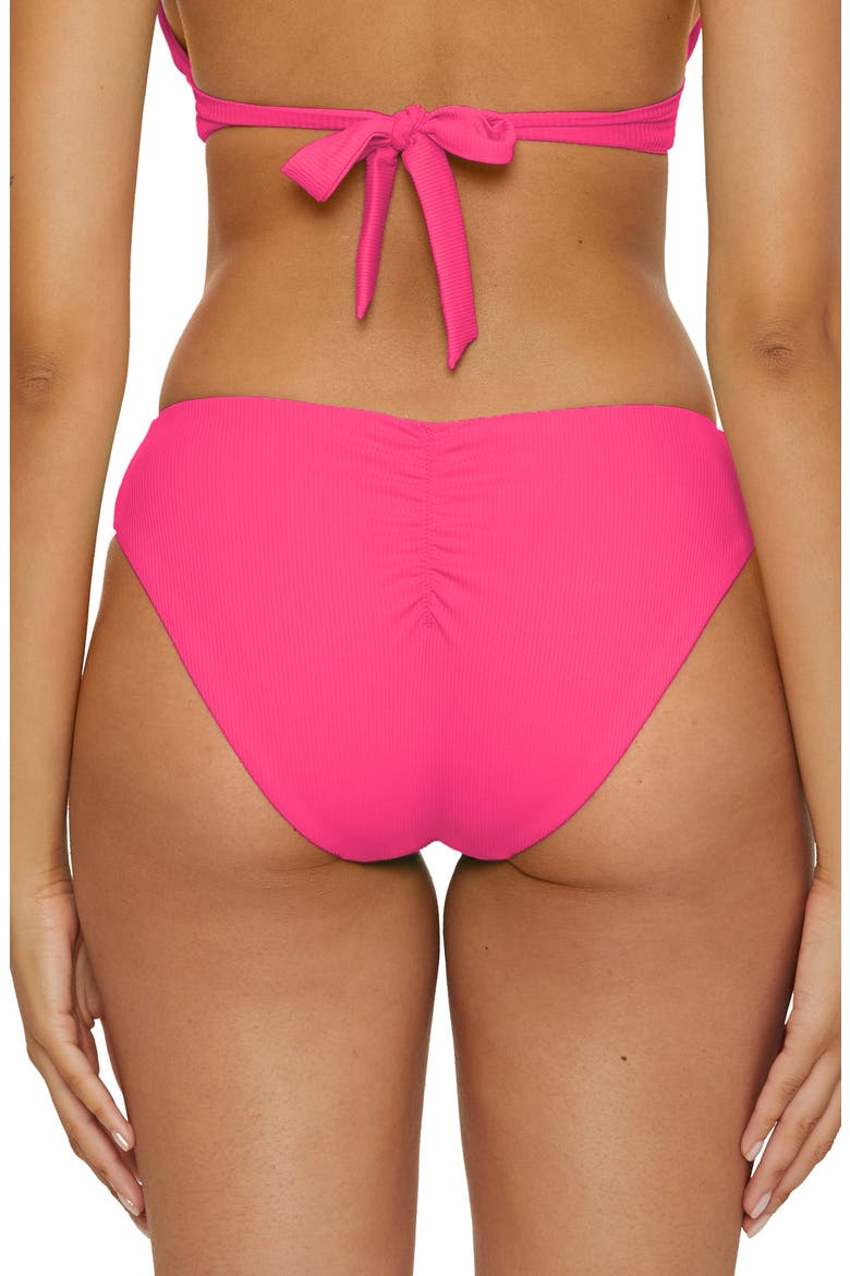 Adela Modern Edge Rib Bikini Bottoms, Alternate, color, PUNCH