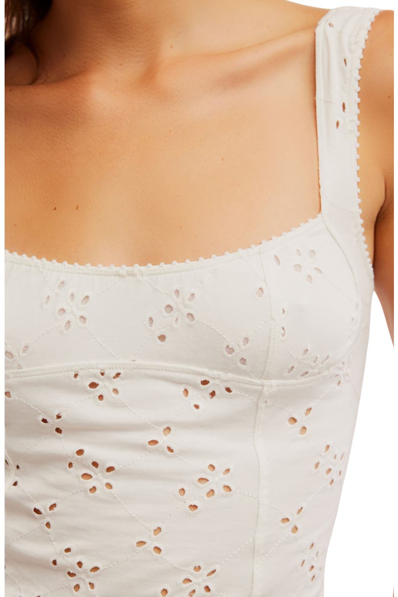 Full Bloom Eyelet Knit Camisole, Alternate, color, IVORY