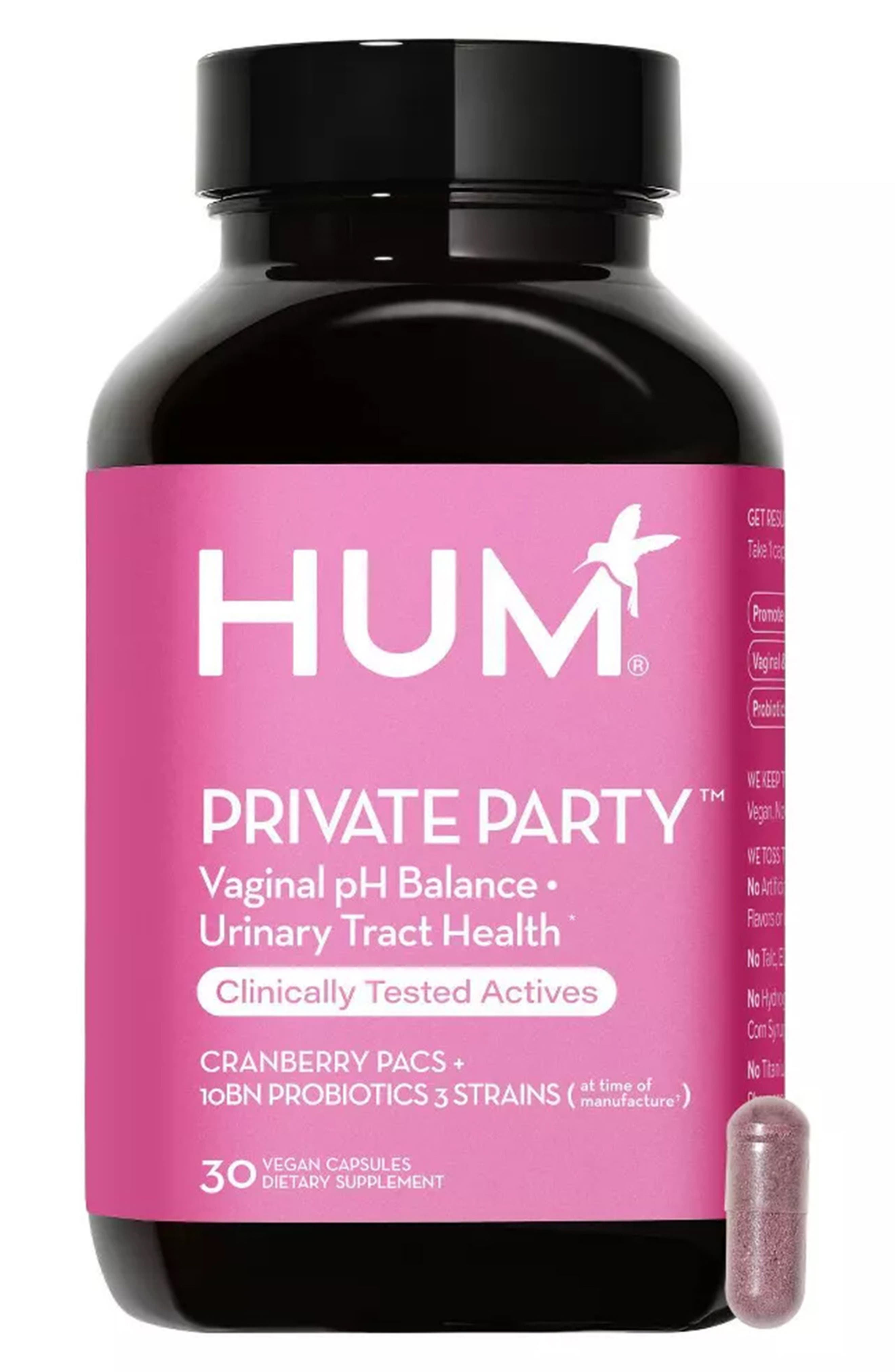 Hum Nutrition Private Party™ probiotic for vaginal health + urinary tract health Supplement 