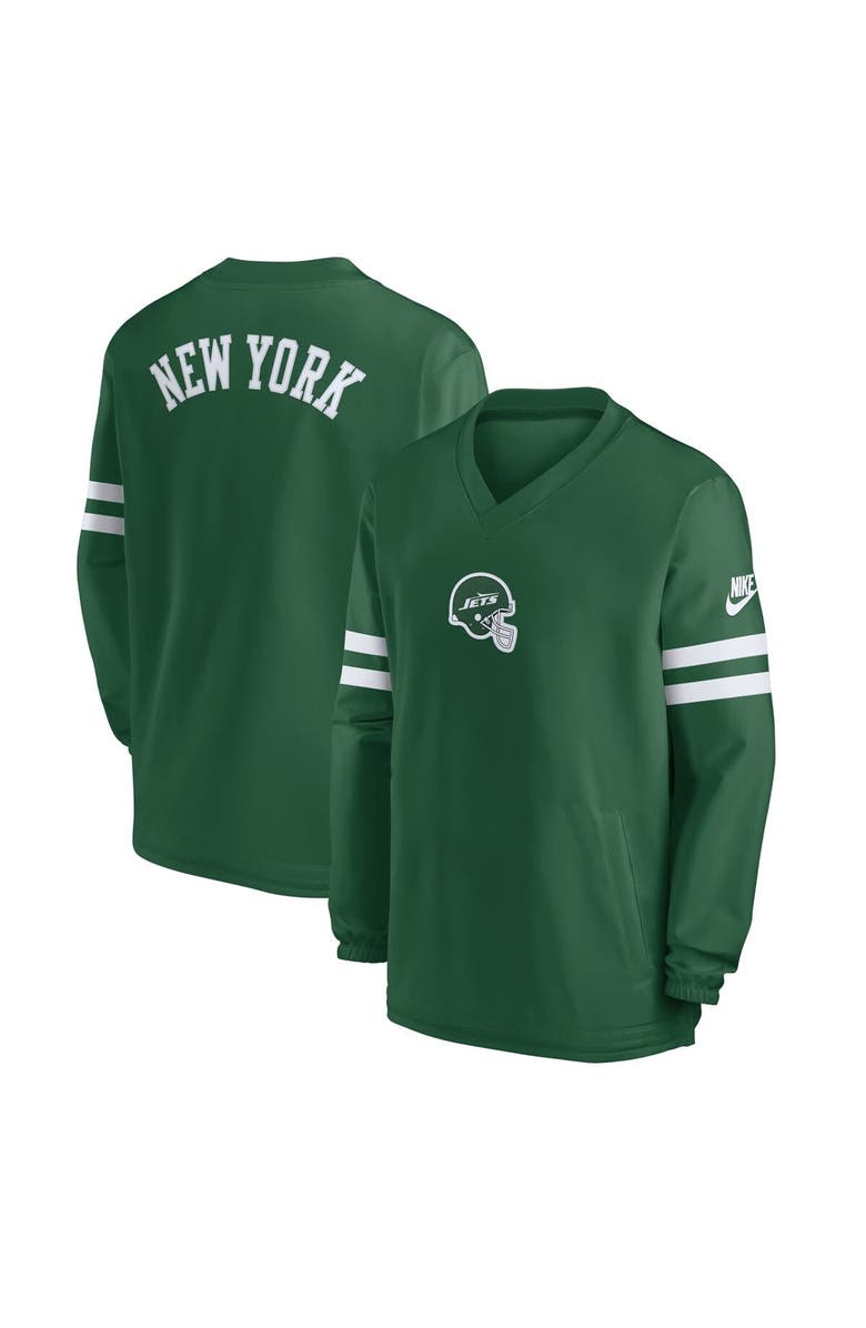 Nike Men's Nike  Green New York Jets 2023 Sideline V-Neck Pullover Windshirt, Alternate, color, Green