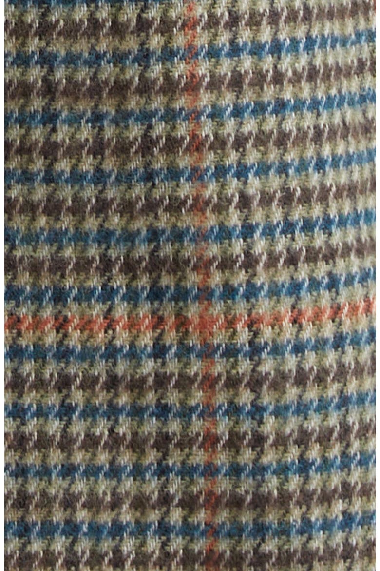 Aimee Plaid Double Breasted Blazer, Alternate, color, TAN/TEAL PLAID