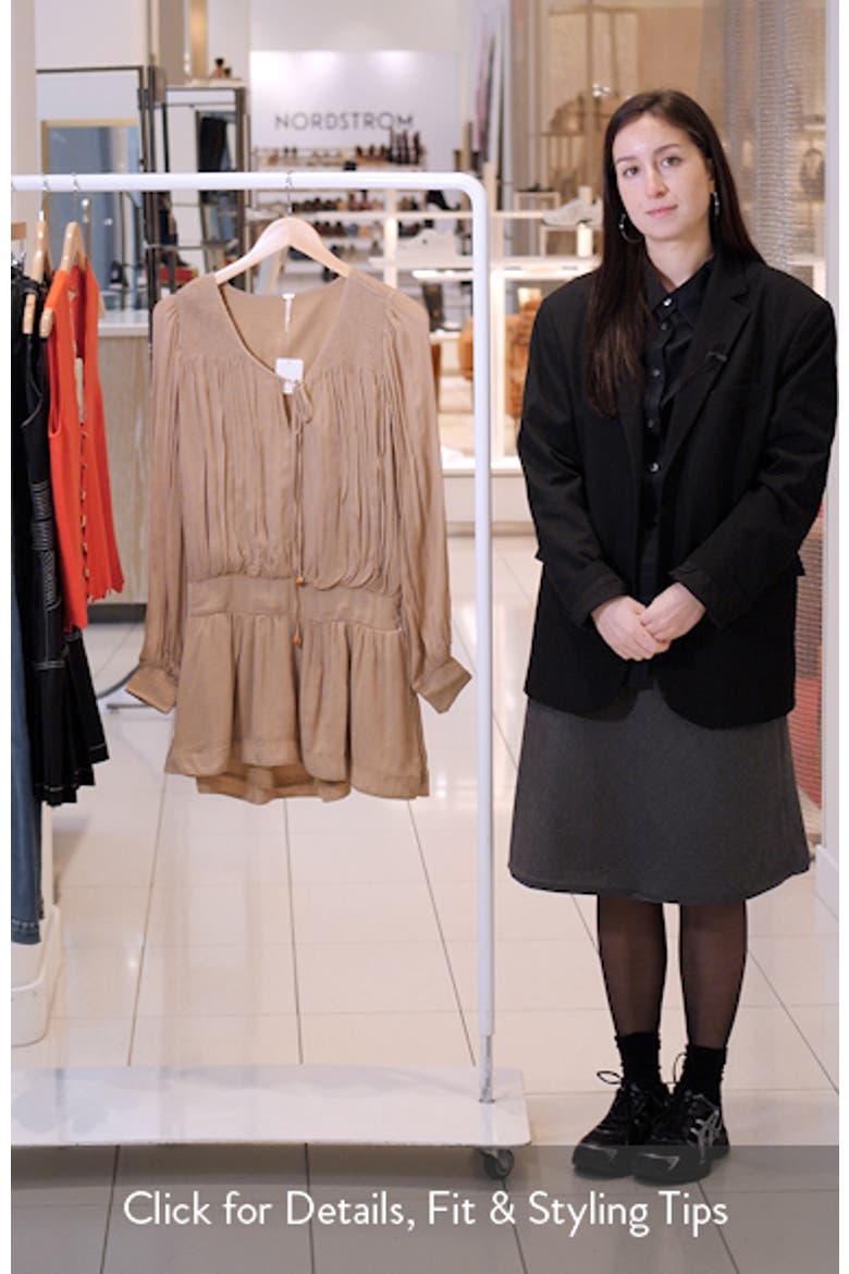 Sunbeam Long Sleeve Cotton Blend Minidress video