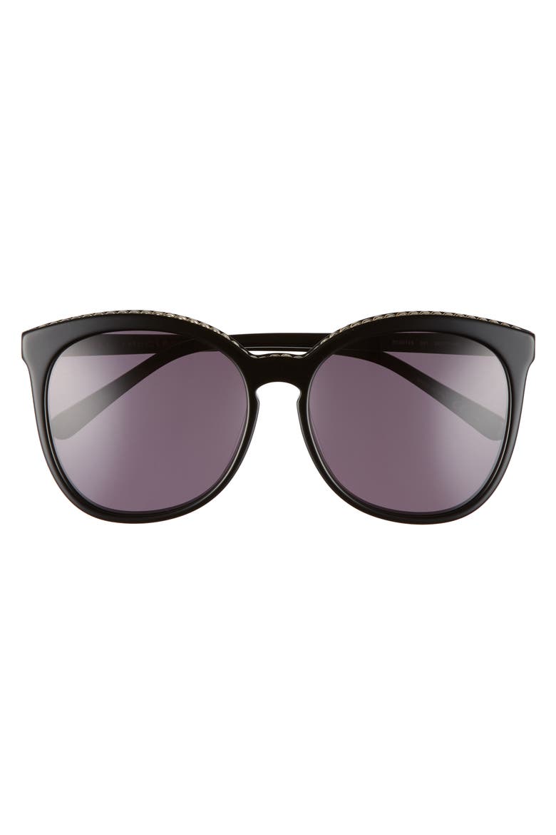 59mm Cat Eye Sunglasses, Alternate, color, BLACK