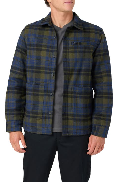 Plaid High Pile Fleece Lining Jacket