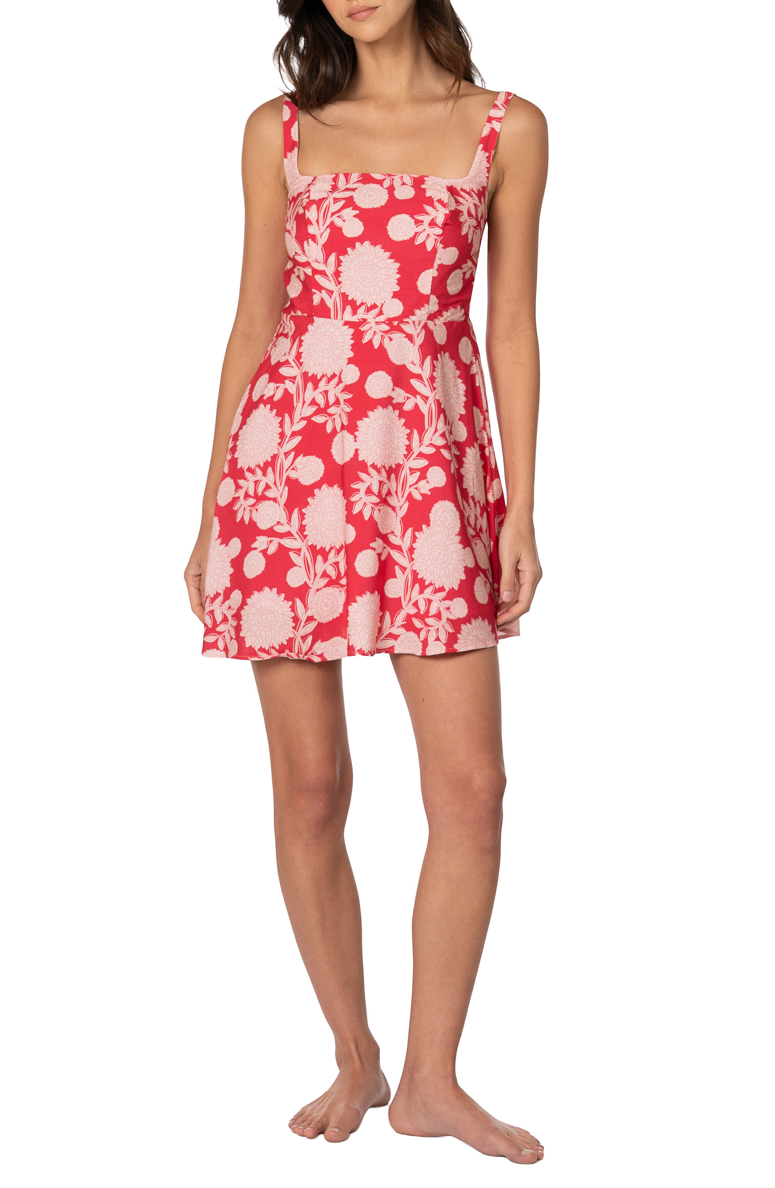 Isolde Floral Minidress Cover-Up