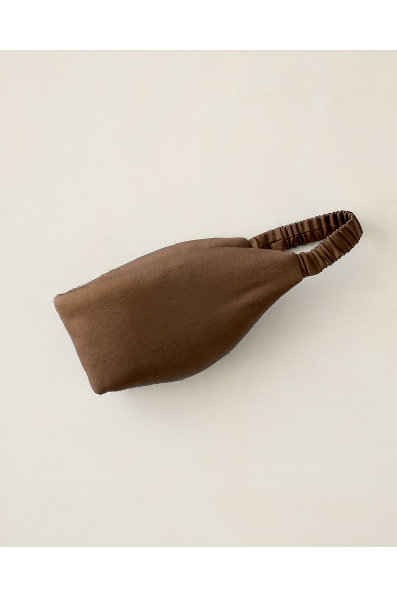 Washable Silk Puffer Eye Mask, Main, color, Deep Mocha