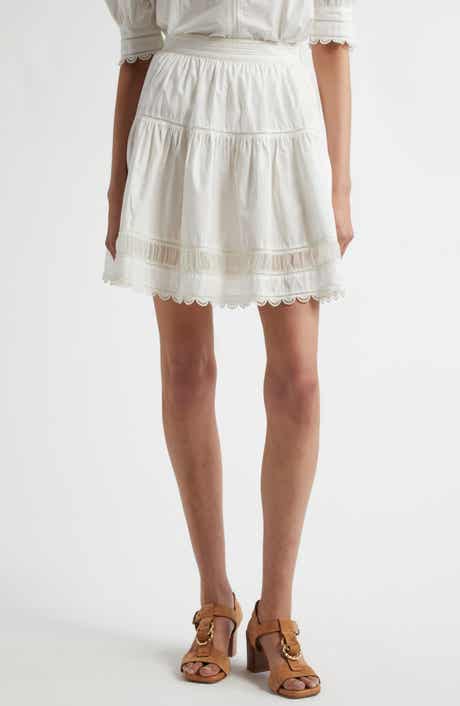 Ayla Tiered Cotton Skirt