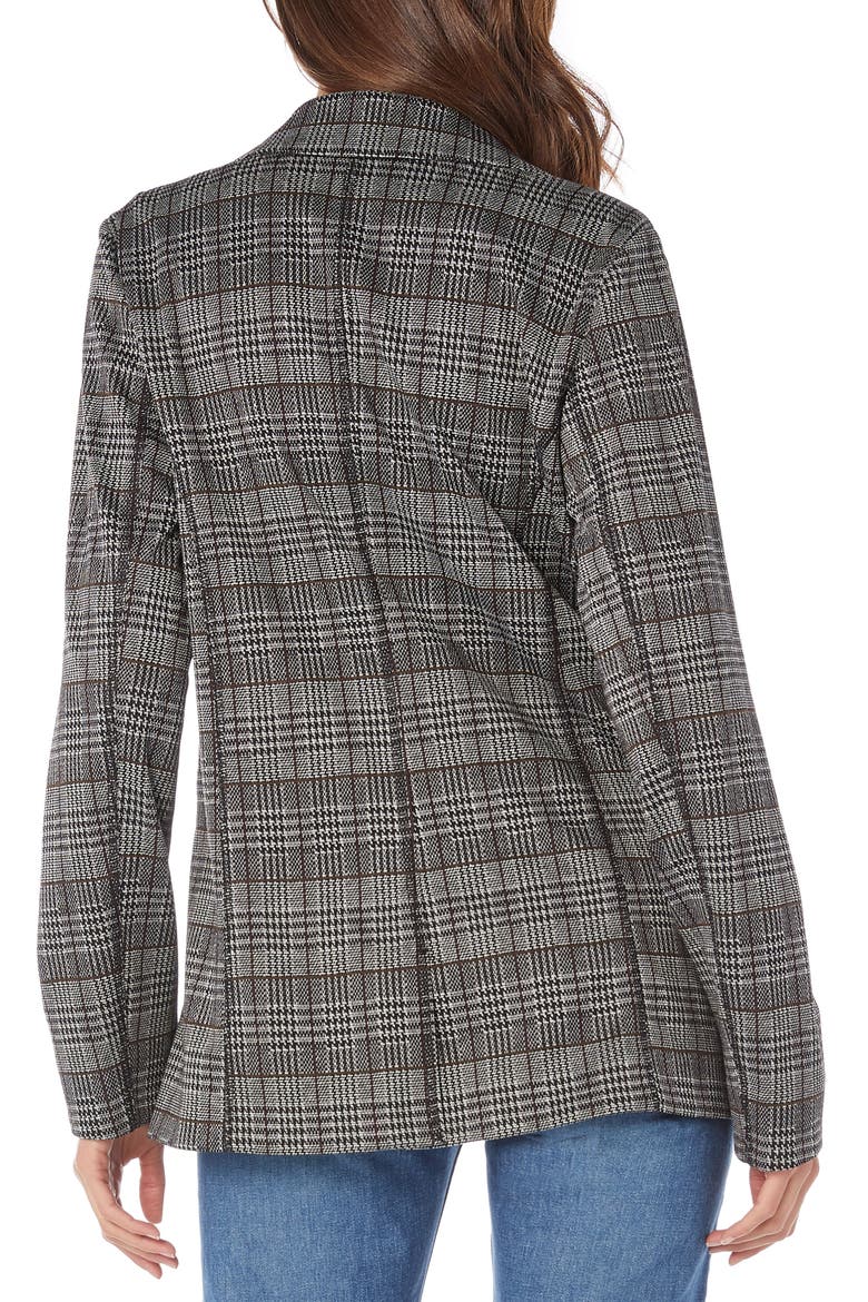 Plaid Ponte Blazer, Alternate, color, PLAID