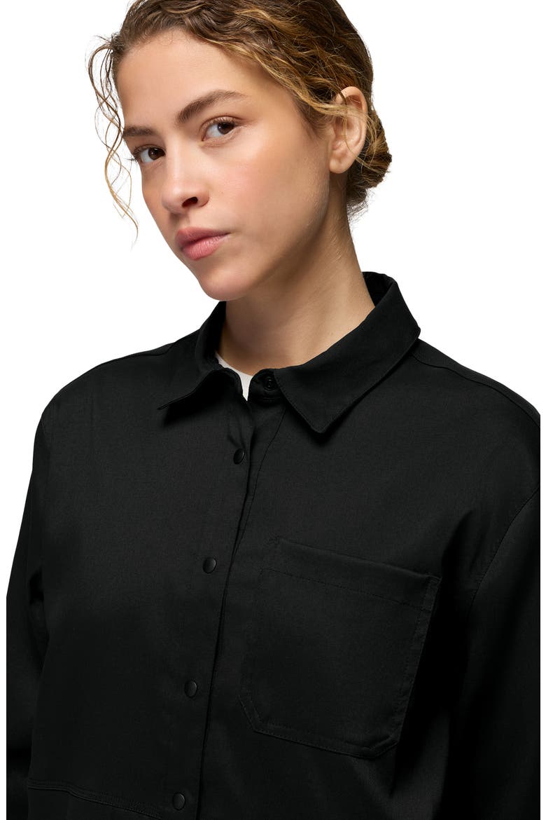 Stretch Zion Long Sleeve Performance Shirt, Alternate, color, BLACK