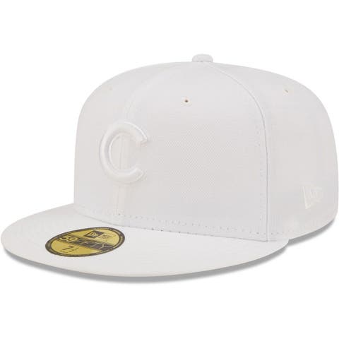 Men's New Era Chicago Cubs White on White 59FIFTY Fitted Hat